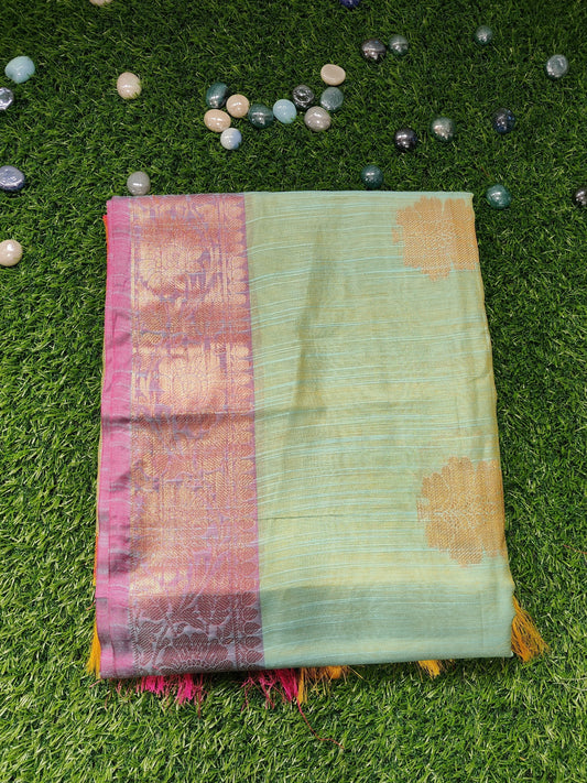 LINEN COTTON  SILK SAREE