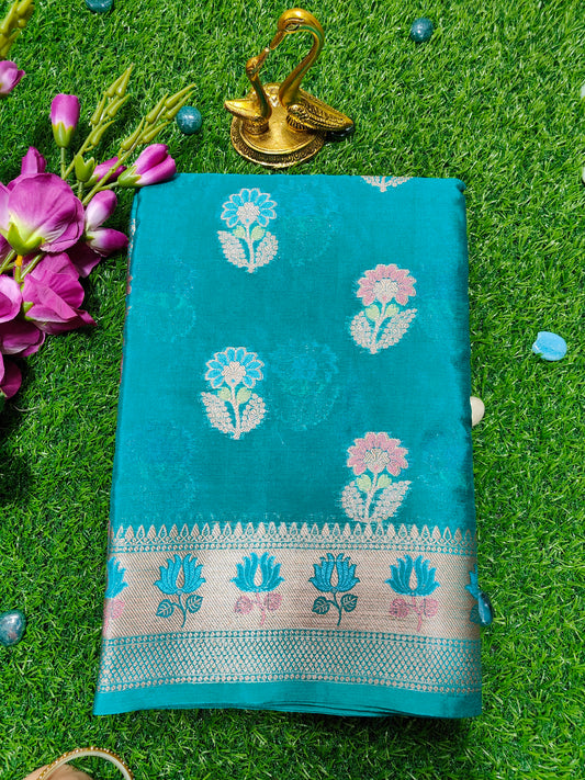 SEA GREEN WARM SILK SAREE